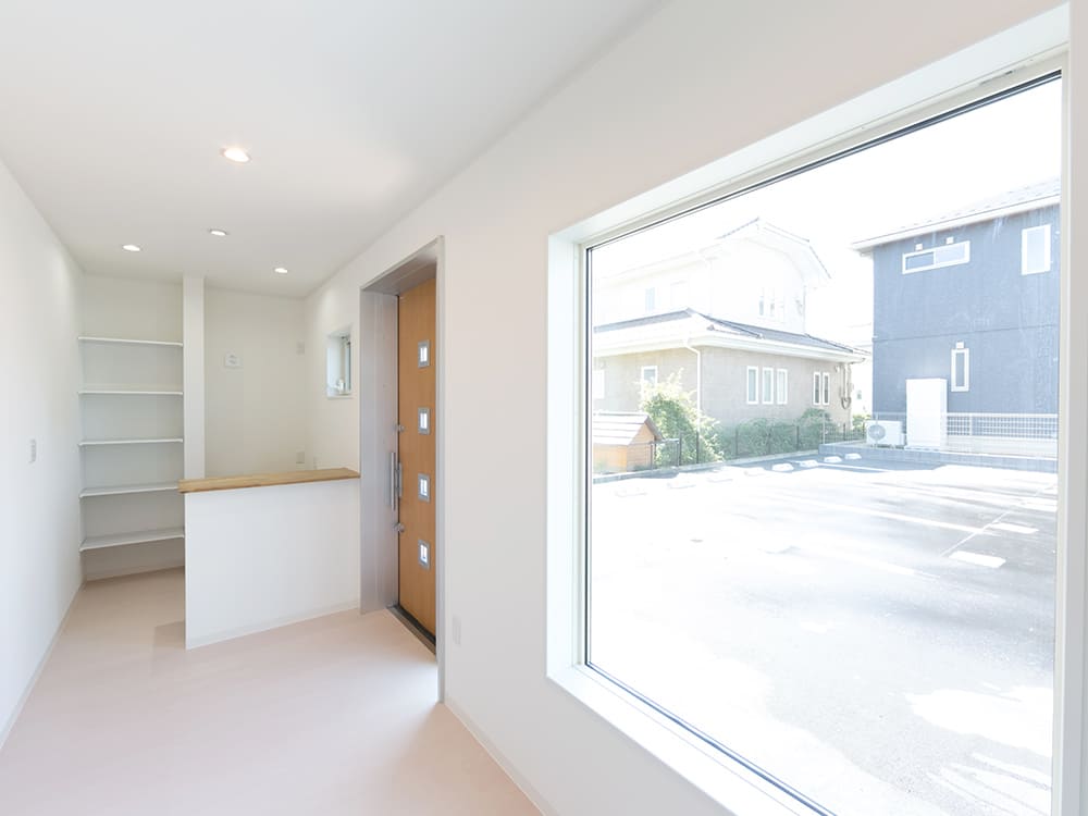 王子建設　法人施設施工事例　受付待合室2